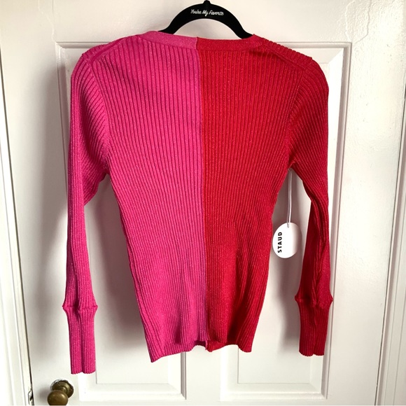 STAUD Metallic Cargo Cardigan Sweater - Picture 3 of 5